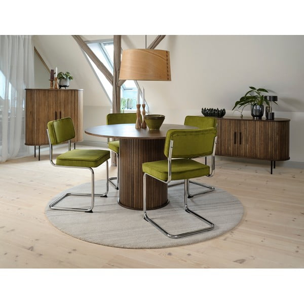 Czerwone sztruksowe krzesło Rupert – Unique Furniture-image-1