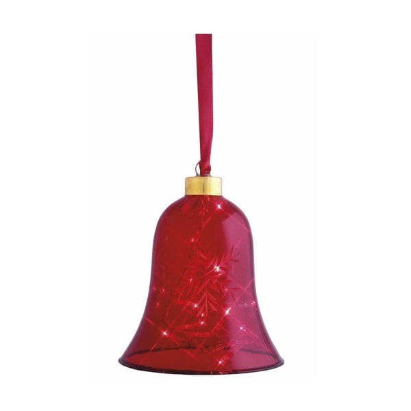Świecący dzwonek Vesta Red, 12 cm