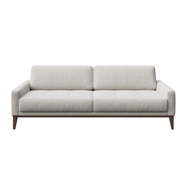 Kremowa sofa trzyosobowa MESONICA Musso Tufted, 210 cm