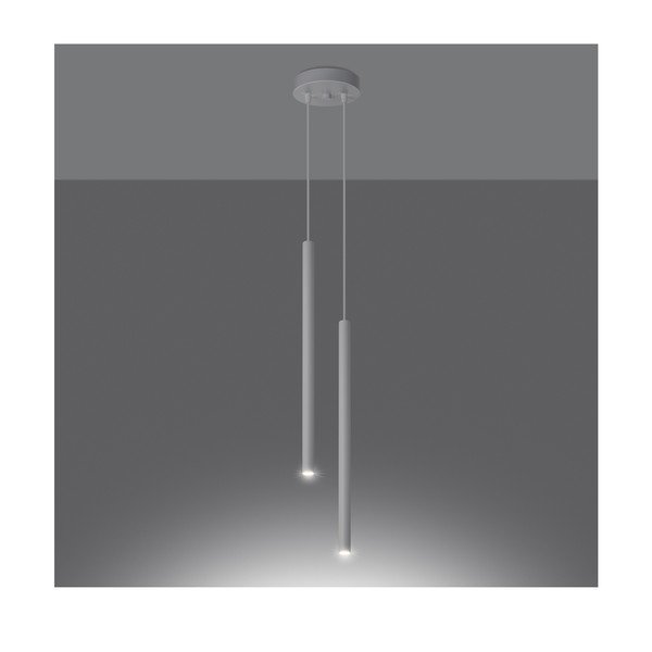 Biała metalowa lampa wisząca ø 15 cm Fideus – Sollux-image-4