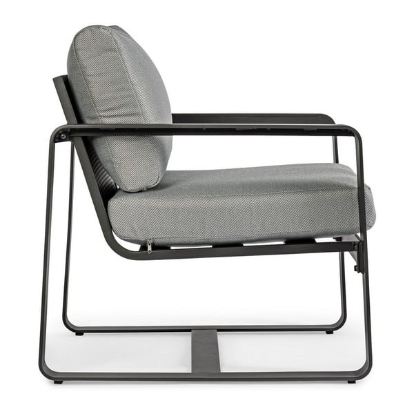 Szary metalowy fotel ogrodowy Merrigan   – Bizzotto-image-3