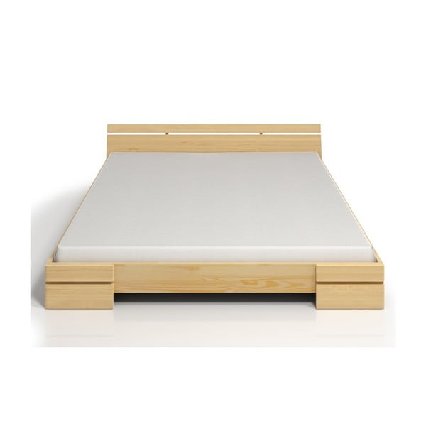 Łóżko 2-osobowe z drewna sosnowego ze schowkiem SKANDICA Sparta Maxi, 180x200 cm