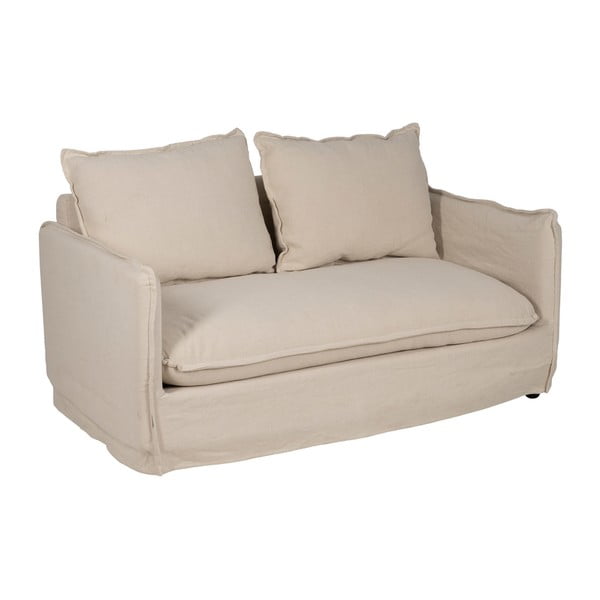 Kremowa lniana sofa 160 cm – Ixia-image-2