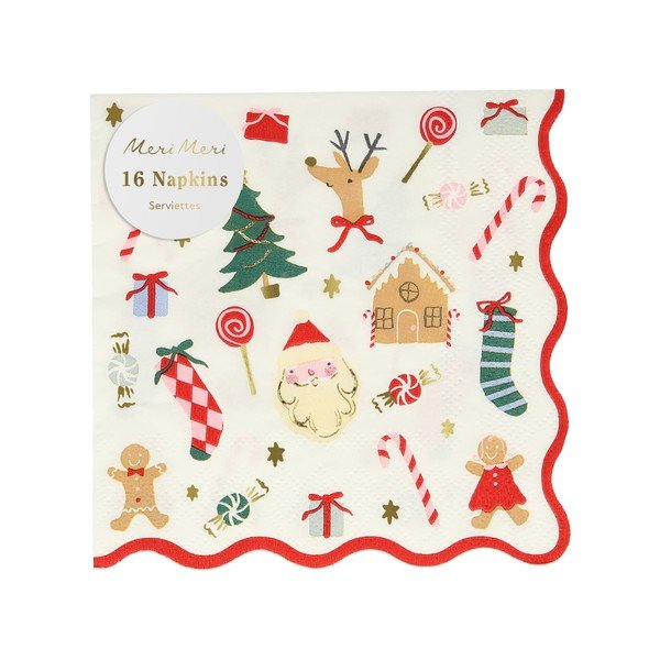 Papierowe serwetki zestaw 16 szt. Jolly Christmas – Meri Meri-image-2