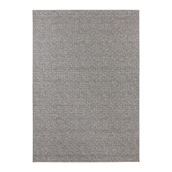 Szary dywan odpowiedni na zewnątrz Elle Decoration Bloom Croix, 80x150 cm