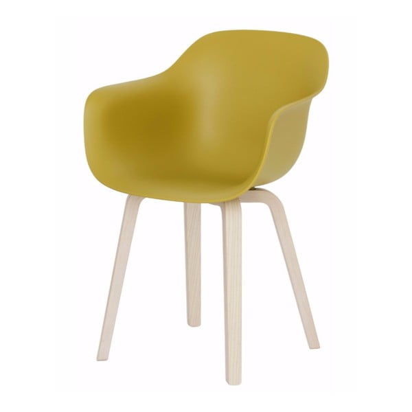 Żółte krzesło z podłokietnikami Magis Substance