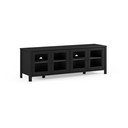 Czarna szafka pod TV z litego drewna sosnowego 150x50x40 cm Alessandra – Marckeric