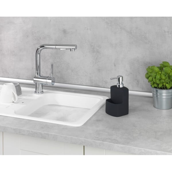 Czarny dozownik do mydła w płynie Wenko Festival-image-3