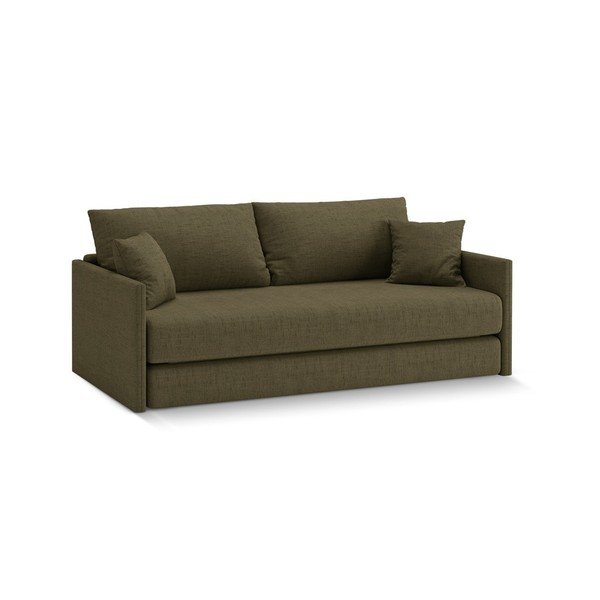 Zielona rozkładana sofa z tkaniny szenilowej 209 cm Shannon – Cosmopolitan Design-image-1