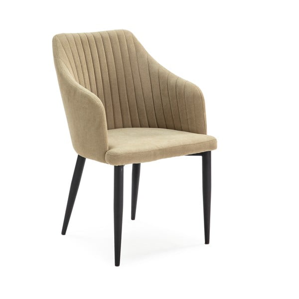 Jasnozielone tapicerowane fotele jadalniane zestaw 2 szt. Nadi – Marckeric