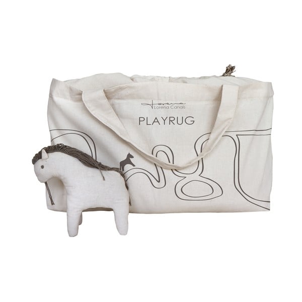 Beżowy bawełniany dziecięcy dywan do zabawy 120x160 cm Path of Nature – Lorena Canals-image-4