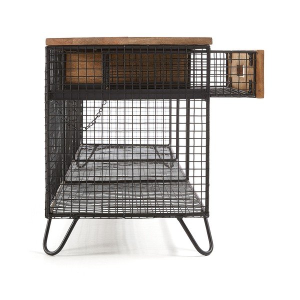 Szafka pod TV z drewna mangowca Kave Home Interni, 120,5x46 cm-image-3