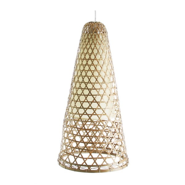 Bambusowa lampa wisząca VICAL HOME Adelia, Ø 30 cm