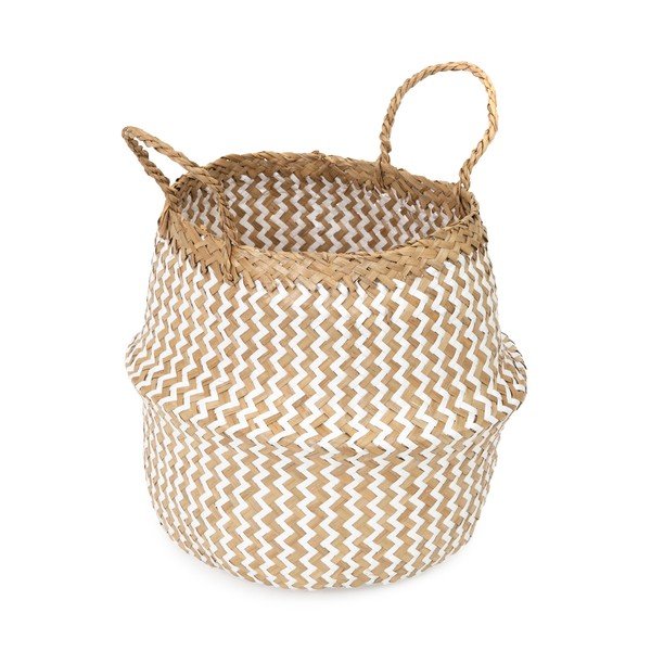 Jasny koszyk z trawy morskiej Compactor Zic Zac, ⌀ 27 cm-image-4