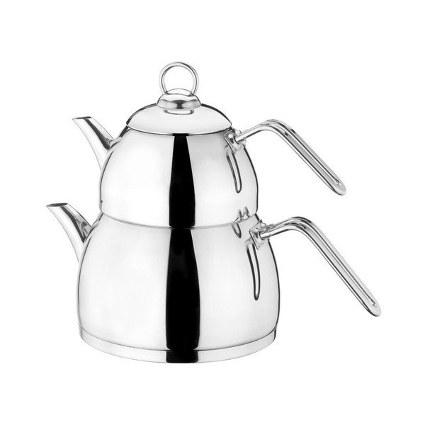 Podwójny dzbanek ze stali nierdzewnej Kutahya Tea Time-image-4