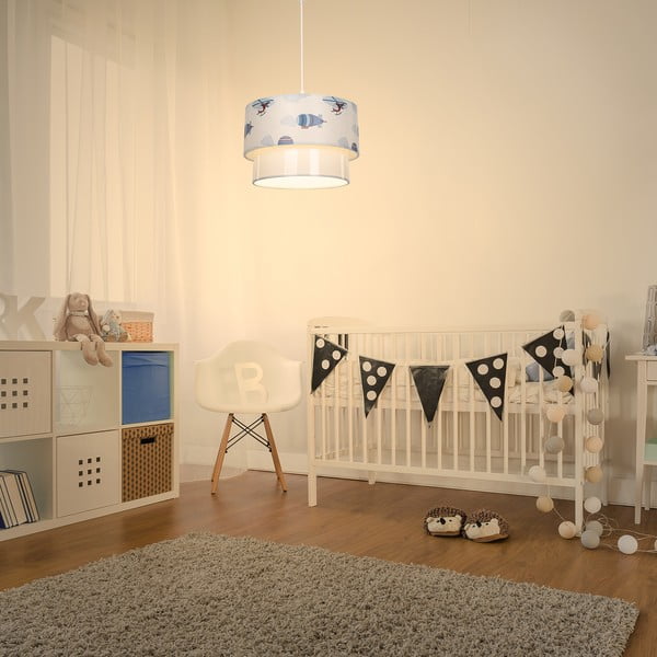 Biało-niebieska lampa dziecięca – Squid Lighting-image-1