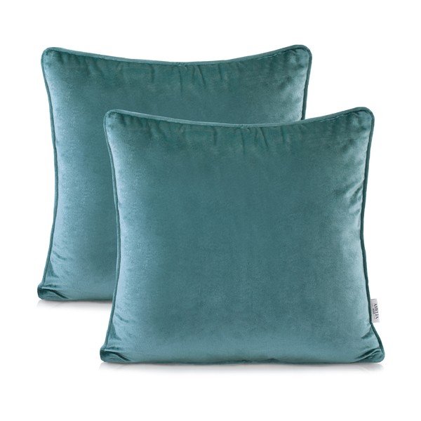 Zestaw 2 poszewek na poduszkę AmeliaHome Nancy Lightblue, 45x45 cm-image-2