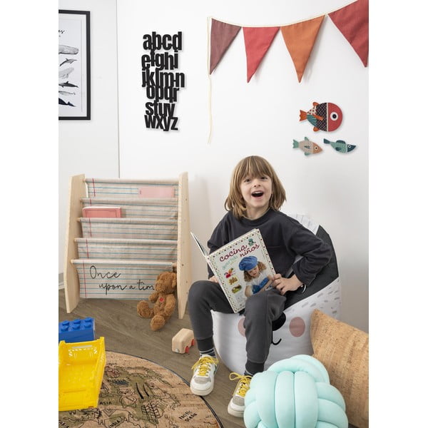 Beżowy materiałowy regał dziecięcy 60x70 cm Once Upon a Time – Folkifreckles-image-1