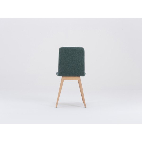 Zielone krzesło do jadalni z dębową konstrukcją Gazzda Ena-image-4