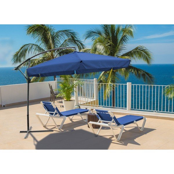 Niebieski parasol ogrodowy ø 300 cm – Garden Pleasure-image-1