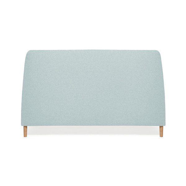 Turkusowe łóżko 2-osobowe z drewnianymi nogami Vivonita Mae, 140x200 cm-image-4