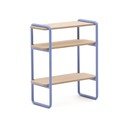 Jasnoniebiesko-naturalny wiszący regał dziecięcy w dekorze jesionu 60x70x28 cm Tinn – Kave Home