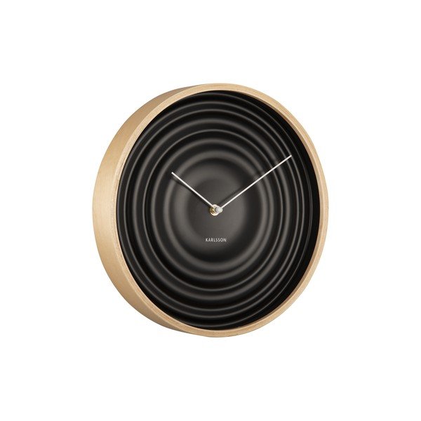 Czarny zegar Karlsson Ribble, ø 31 cm-image-2