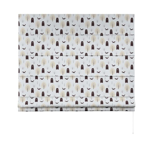 Biało-brązowa roleta dziecięca 170x160 cm Magic – Yellow Tipi-image-3