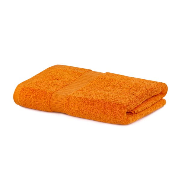 Pomarańczowy ręcznik kąpielowy DecoKing Marina, 70x140 cm