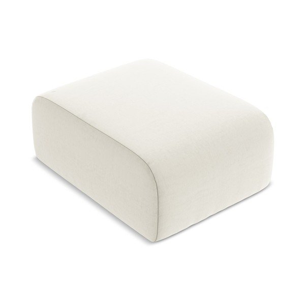 Beżowy aksamitny podnóżek Lani – Makamii-image-1