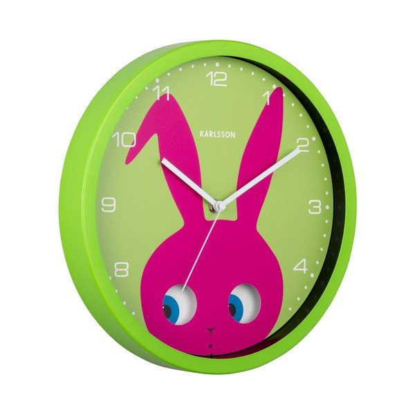Zegar dziecięcy ø 31 cm Peekaboo Bunny – Karlsson-image-3