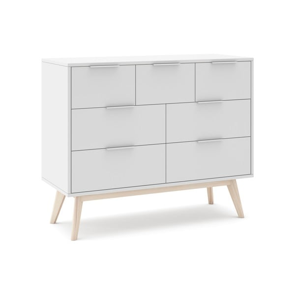 Biała niska komoda 120x83 cm Campus – Marckeric-image-3