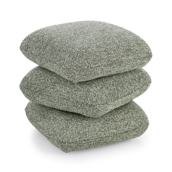 Zielony puf z materiału bouclé Antara – Bizzotto-image-2