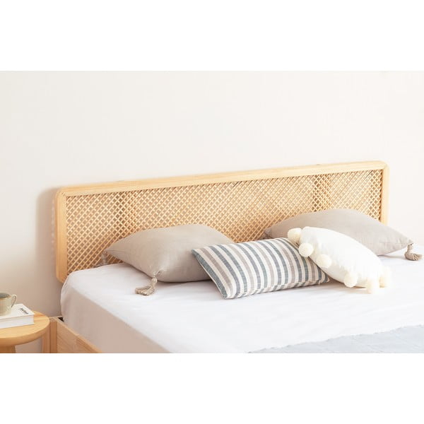 Łóżko dwuosobowe z litego drewna świerkowego ze stelażem 140x200 cm Izabelya – Kalune Design-image-3