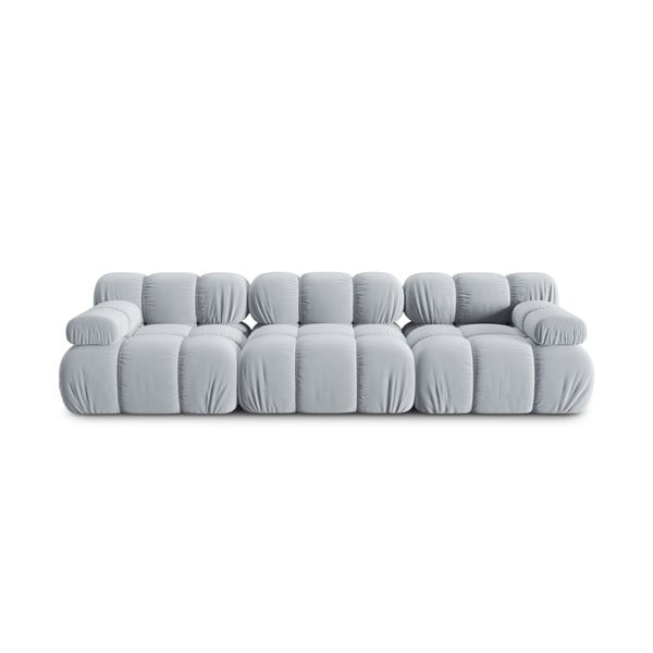 Jasnoniebieska aksamitna sofa 282 cm Bellis – Micadoni Home