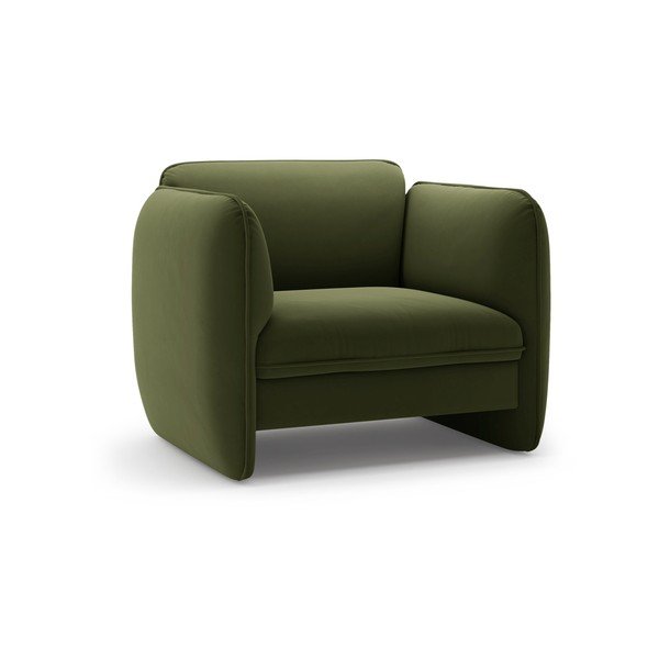 Zielony aksamitny fotel Georgia – Micadoni 