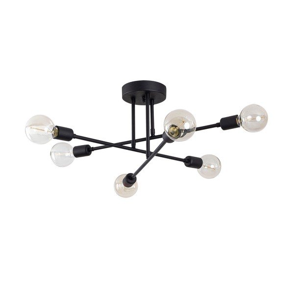 Czarna lampa sufitowa 64x64 cm Flower – Opviq lights