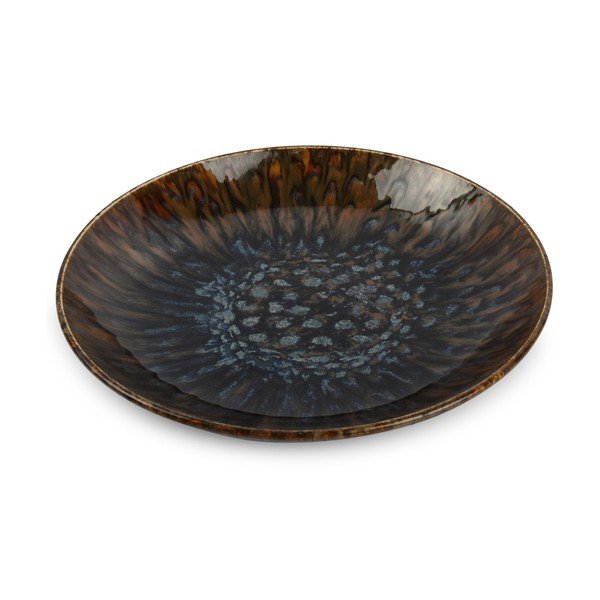 Brązowy głęboki porcelanowy talerz ø 26 cm Resto – BonBistro
