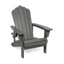Szary plastikowy fotel ogrodowy Adirondack – Bonami Selection
