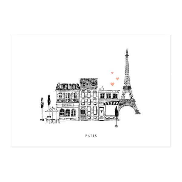 Plakat Leo La Douce Paris Mon Amour, 21x29,7 cm