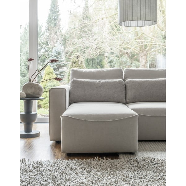 Kremowy rozkładany narożnik (w kształcie litery "U") Homely Tommy – Miuform-image-4