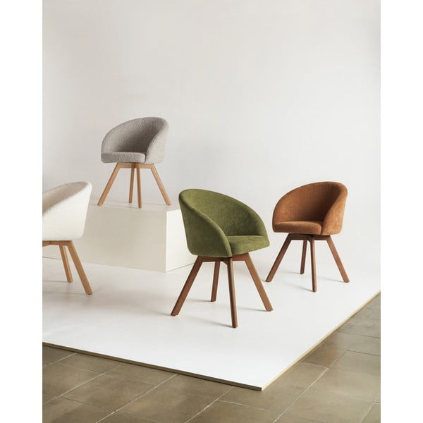 Kremowy tapicerowany fotel jadalniany Marvin – Kave Home-image-3