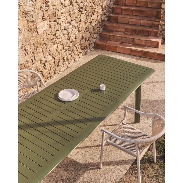 Metalowy stół ogrodowy 100x205 cm Brela – Kave Home-image-2