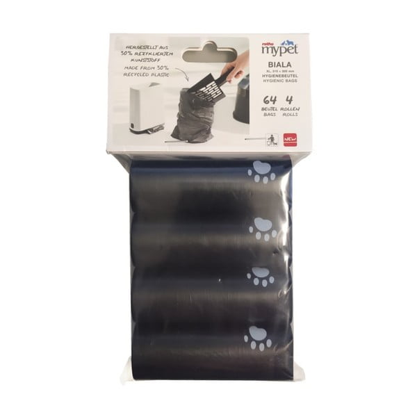 Czarne woreczki na żwirek do kuwety zestaw 4 szt. 11x18 cm Biala – Rotho-image-1