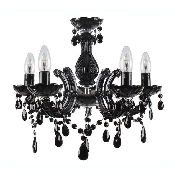 Żyrandol Pendant Lamp In Black, 45x46 cm