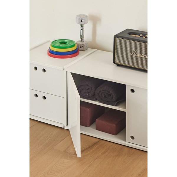 Kremowa szafka pod TV 157x42x40 cm Wally – Teulat-image-4