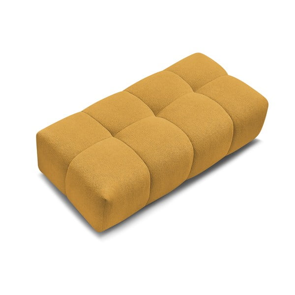 Musztardowy podnóżek z tkaniny szenilowej Everest – Bobochic Paris-image-4