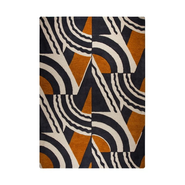 Brązowo-pomarańczowy ręcznie tkany dywan Flair Rugs Rythm Lifestyle, 200x290 cm