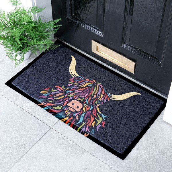 Wycieraczka z PVC 40x70 cm Highland Cow – Artsy Doormats-image-1