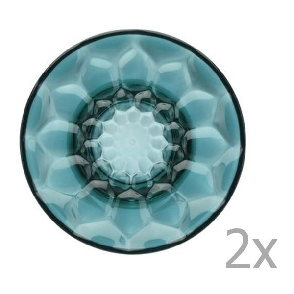 Zestaw 2 niebieskich przezroczystych okrągłych wieszaków Kartell Jellies, Ø 13 cm